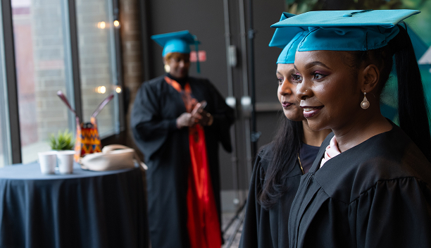 MaKami College graduates at a ceremony