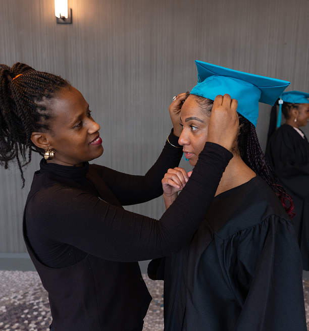 MaKami College student at graduation